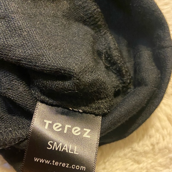 Terez BLACK LIGHTNING BOLT CREW NECK IN GRAY Small - Picture 10 of 11